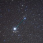 Gomeisa, to the upper right of the star Procyon